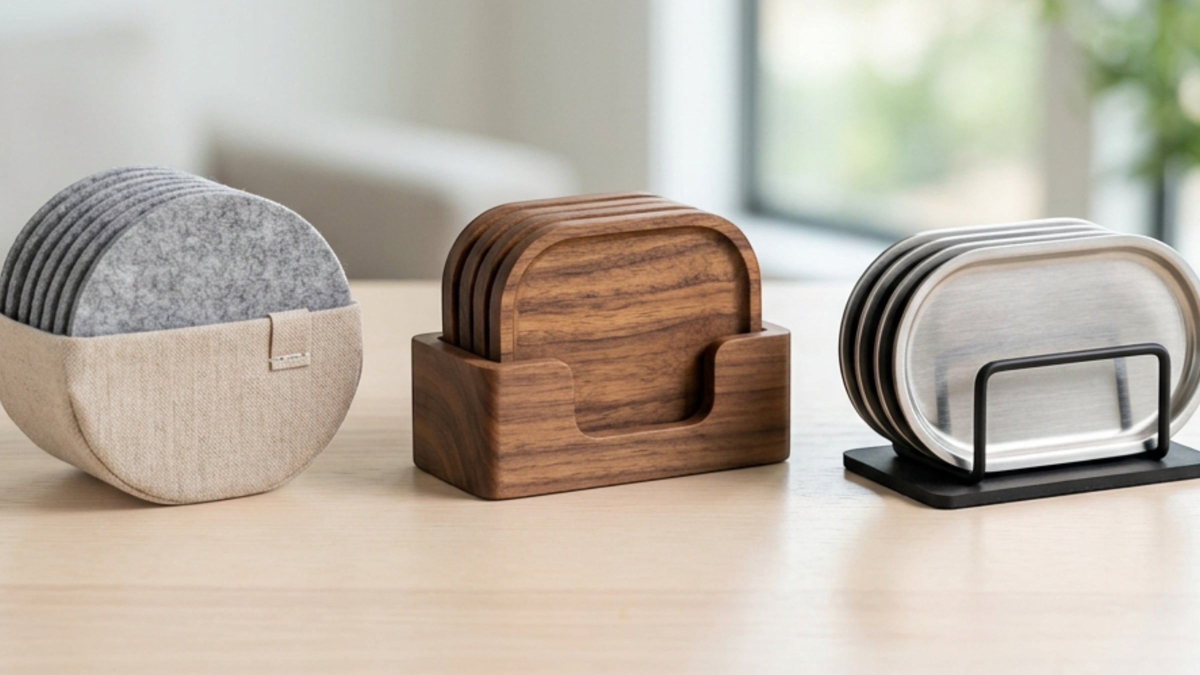 Xbvng Minimalist Drink Coasters